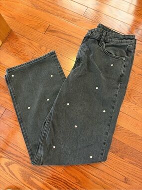 Express Studded Straight Jeans NWOT